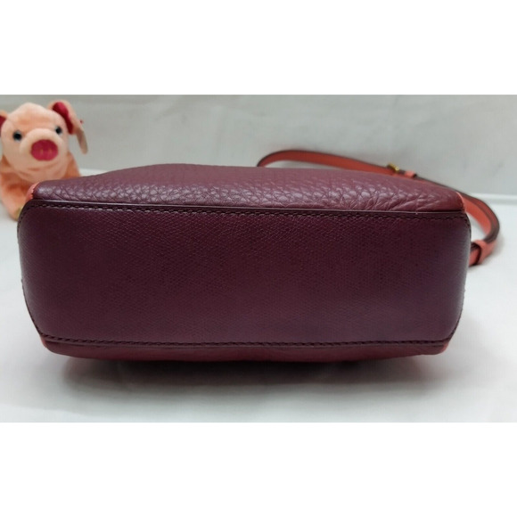 Marc By Marc Jacobs Purple Pebbled Leather Zipper Closure Crossbody Bag - Picture 7 of 16